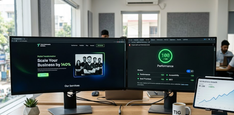 Website Web Developer in Patna working on a modern Next.js website